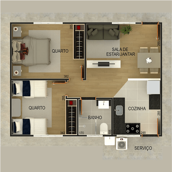projeto de casa modular