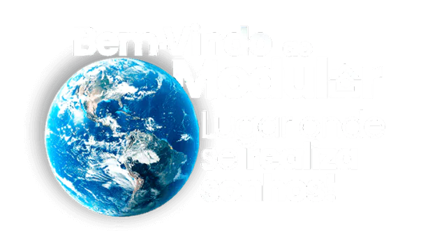 Logo Branca Bem vindo ao mundo Modular casas 1 1 1